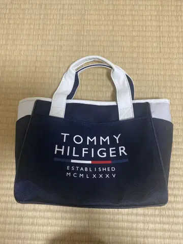 TOMMY HILFIGER 토트백 네이비/화이트