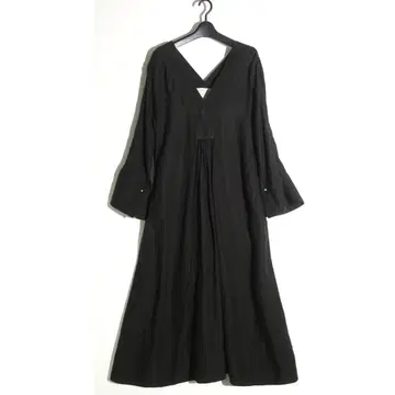 CHAOS 알파카 린넨 카프카 원피스 정가 78,100엔 카오스 블랙