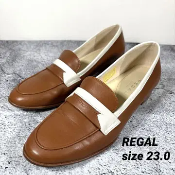 REGAL 리갈 바이컬러 펌프스 브라운 화이트 23