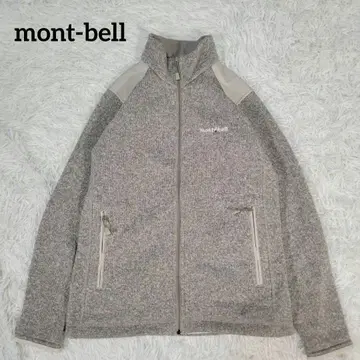 새상품급 몽벨 니트 자켓 블루종 플리스 크리마플러스 경량