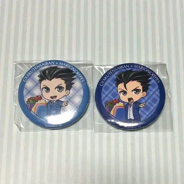 역전재판 마리오 크레이프 캔뱃지 나루호도 류이치