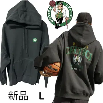 새상품 NBA 별주 로고 자수 빅 실루엣 후드티 L 속기모
