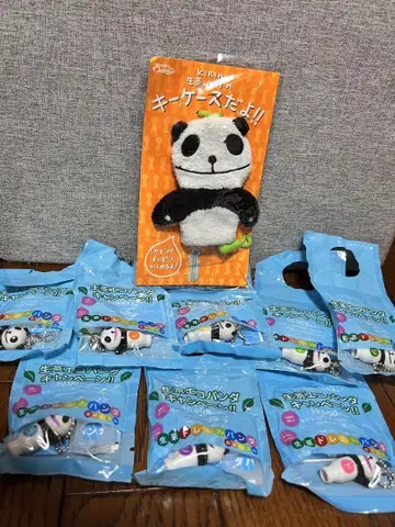 생차 팬더 키케이스 1개 생차 팬더 피규어 호루라기 8개 세트 판매