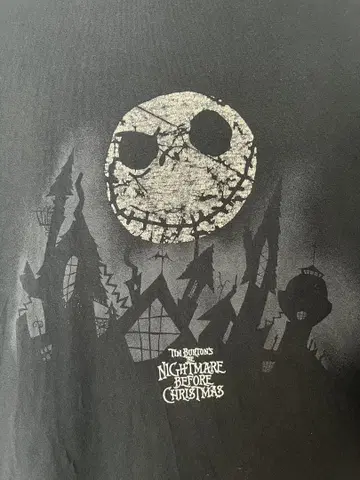 디즈니 빈티지 나이트메어 비포 크리스마스 T셔츠 L 사이즈