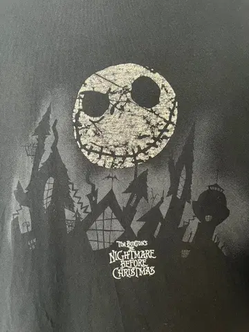 디즈니 빈티지 나이트메어 비포 크리스마스 T셔츠 L 사이즈