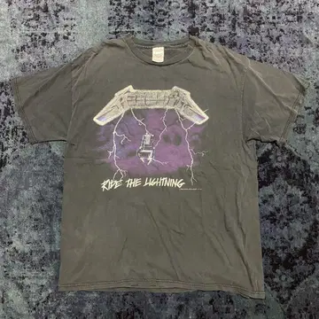 90s METALICA Ride the Lightning T셔츠