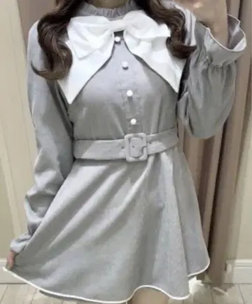 evelyn 코듀로이 리본 올인원