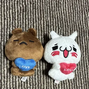 너무 사랑해서 너무 좋아해. 냥코와 곰 봉제 인형 LOVE 새상품급
