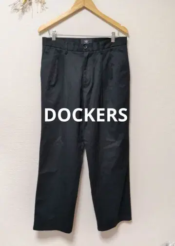 DOCKERS 다커스 팬츠 하의 무지 심플 블랙