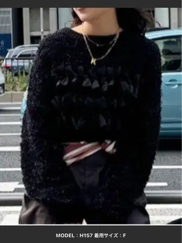 Ameri RIBBON TAPE SHORT KNIT TOP 니트 티셔츠