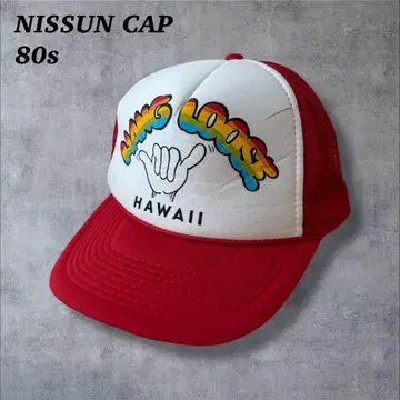 80s NISSUN제 HANG LOOSE 메쉬 캡 y2k 하와이