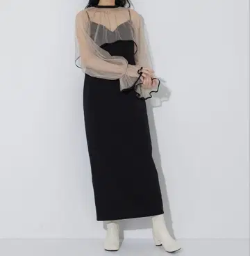 S 사이즈 [AMERI] MANY WAY AIRY VEIL DRESS