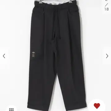 SEE SEE WIDE TAPERED EASY PANTS / M / 블랙
