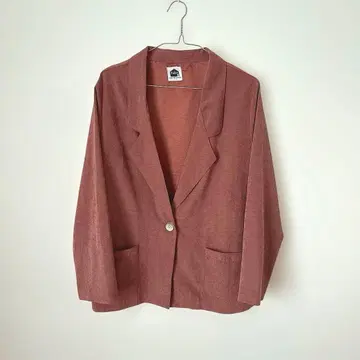 Fafatt 스웨이드 테이퍼드 자켓 vintage 플라밍고