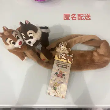 칩과 데일 봉제 인형 머플러 & 여권 케이스