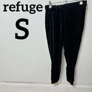 새상품급 refuge [ S ] 블랙 벨벳 팬츠 가을 옷 겨울