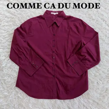 COMME CA DU MODE 버건디 긴팔 셔츠 XL