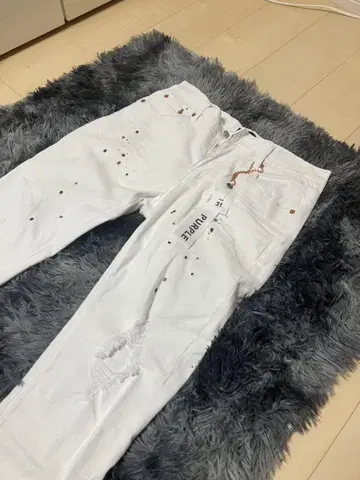 purple brand size 31 화이트 슬림핏