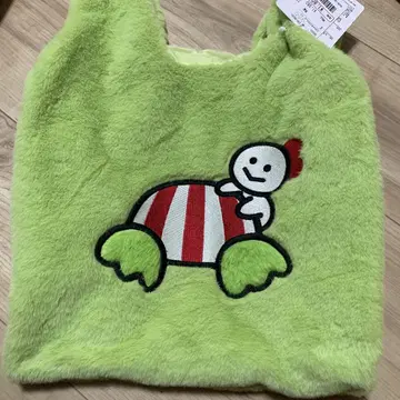 미사용 새상품 케로피 엉덩이 아베일 산리오 토트백 복슬복슬