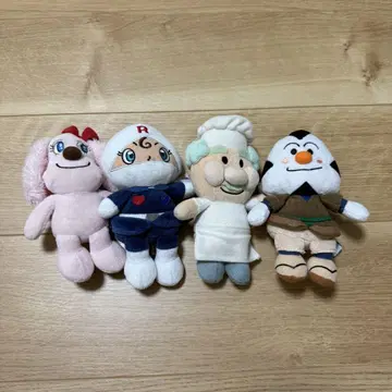 호빵맨 쁘띠 비 봉제 인형 4체 세트