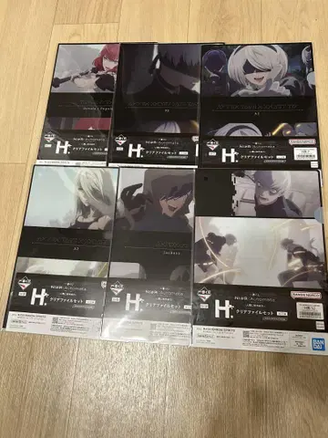 제일복권 니어 오토마타 NieR:Automata 클리어 파일 6종 세트