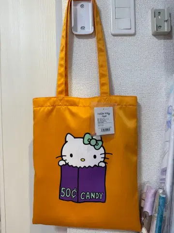 헬로키티전 도쿄 회장 한정판 오리지널 토트백 오렌지