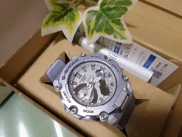 생산 종료 구하기 어려움 CASIO G-SHOCK 메탈 실버 랩핑 완료
