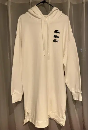 LACOSTE 화이트 후디 원피스 36