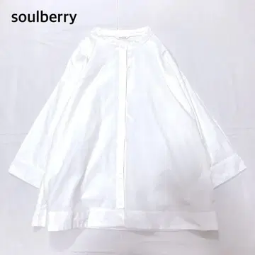 [ 새상품급 ] 서울베리 밴드 카라 7부 소매 블라우스 셔츠 XL 사이즈