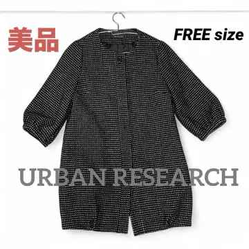 새상품급 어반 리서치 URBAN RESEARCH 노카라 코트 블랙