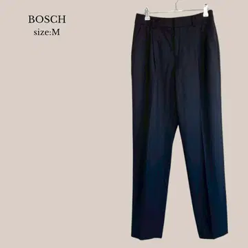 보쉬 BOSCH 새상품급 테이퍼드 팬츠 울 혼방 네이비 슬랙스