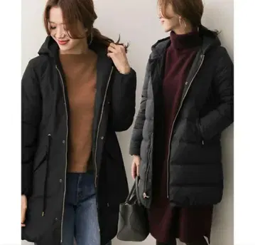 URBAN RESEARCH DOORS 다운 자켓 다운 코트 네이비