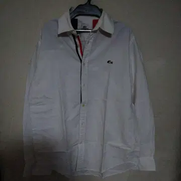 LACOSTE 긴팔 셔츠 화이트 사이즈 3