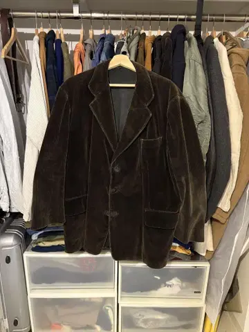 50s La Favorite 다크 브라운 코듀로이 자켓