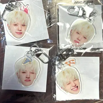 TREASURE 정환 희로애락 컴프 세트 얼굴 아크링 키링
