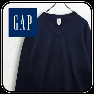 GAP V넥 코튼 니트 스웨터 네이비 100% cotton