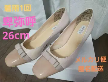 [ 1회 착용 ]  펌프스 빅 사이즈 26cm 신발 HIMIKO 힐