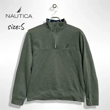 NAUTICA 하프 지퍼 맨투맨 S 사이즈 그린