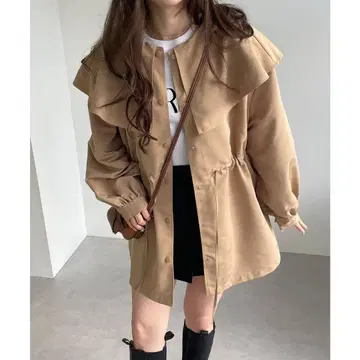 새상품 andme 앤도미 2way 케이프 칼라 마운틴 후드티