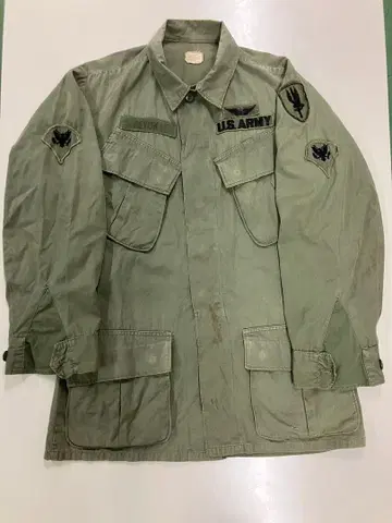 미군 실물 60's 1 정글 퍼티그 4th 풀 패치 사양