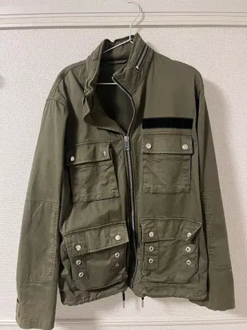 올리브 밀리터리 자켓