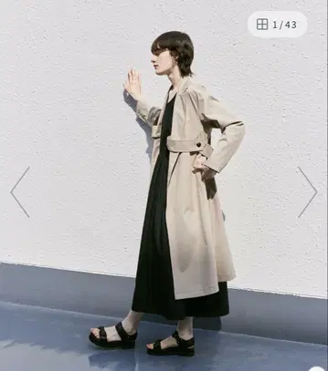 allureville 마르탱 가르백 플레어 코트