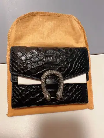 크로커다일풍 접이식 지갑 뱀 버클 포함