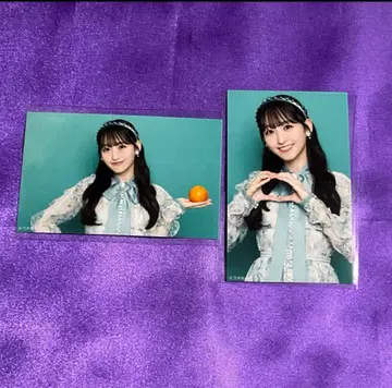 이치노세 미쿠 네이블 오렌지 미니 브로마이드 2장
