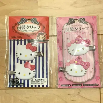 미사용 새상품 헬로키티 산리오 Hello Kitty 앞머리 클립 2개