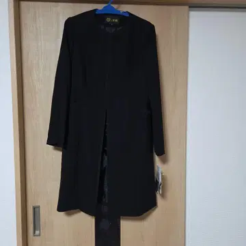도쿄 소와르 롱 코트 자켓 블랙 포멀 워셔블 11호