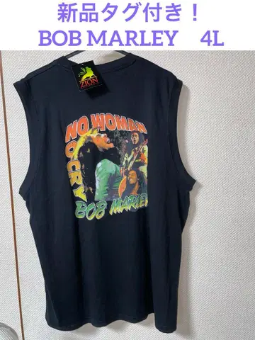 밥 말리 BOB MARLEY ZION 슬리브리스 4L 블랙 탱크탑