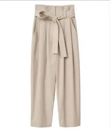 BELT TUCK TAPERED PANTS