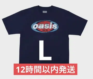 새상품 즉시 완판 오아시스 Oasis 로고 T셔츠 L사이즈 네이비