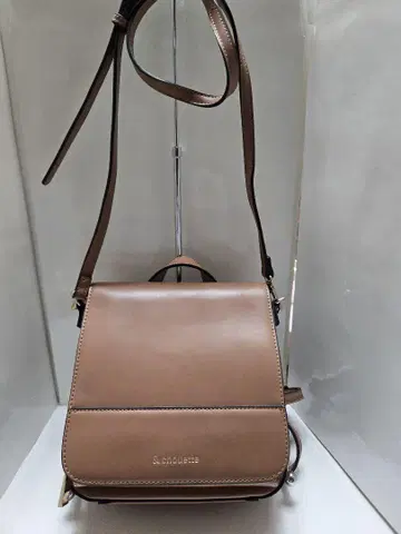 브라운 가죽 숄더백